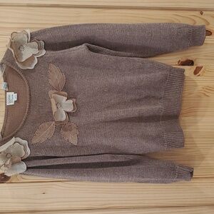 Vintage Knitted Bonnie and Bill Sweater